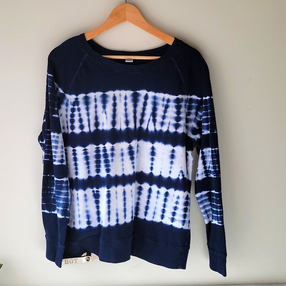 Tye dye sweater, old navy, blue